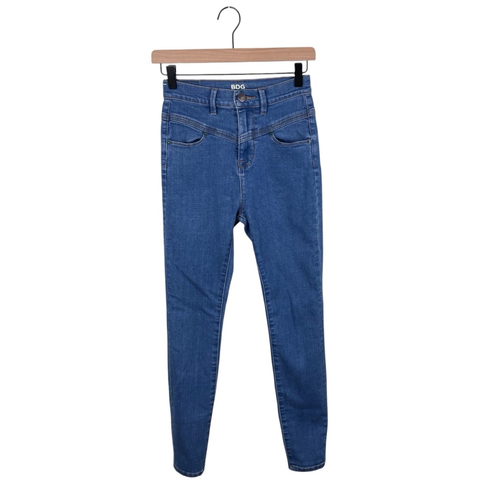 Urban Outfitters BDG High Rise Seam Jean Ankle Women's Size W25 L29 Medium Blue